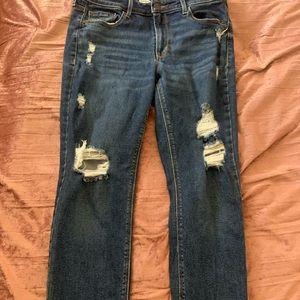 super skinny distressed jeans